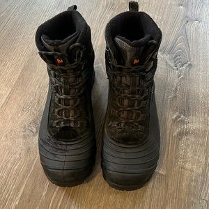 Gently used warm  fleeced lined Merrell hiking boots